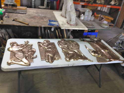 St Patrick sculpture (small icons)– patina preparation